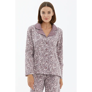 Vêtements de nuit de qualité supérieure pour femmes Vêtements d'intérieur d'automne et d'hiver Pyjamas imprimés en velours doré pour femmes - Product Image 2