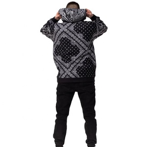 Streetwear Stylish Outdoor Bandana <b>Print</b> <b>Hoodies</b> for <b>Men</b> New Fashion Casual Winter Pullover Oversized Hip Hop <b>Paisley</b> <b>Hoodies</b> - Product Image 5
