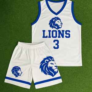 Uniformes de basket-ball Ensemble d'uniformes de basket-ball Uniforme de basket-ball pour les jeunes - Product Image 2