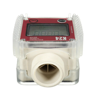 Débitmètre numérique à turbine K24, jauge de débit de carburant, outil de mesure du débit d'eau liquide, testeur