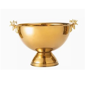 Copa de champán de acero inoxidable dorado, artesanía, diseñada para enfriar y servir vino o champán, perfecta para bodas - Product Image 2