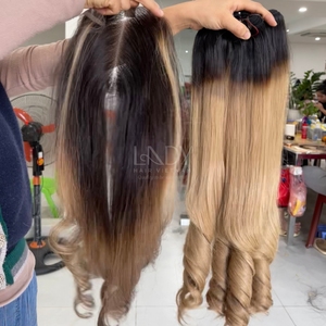 ผมเวียดนามแท้คุณภาพสูงสุด ราคาสุดคุ้ม แบบลอนธรรมชาติ สีออมเบร ชุดต่อผมพร้อมปิดผม ปี 2025 - Product Image 5