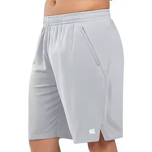 Short de basket-ball athlétique 10 "pour homme avec poches zippées Short de tennis léger pour la course à pied et l'entraînement. - Product Image 1