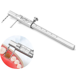 Jauge de mesure Vénus faciale personnalisée Jauge de chirurgie dentaire en acier inoxydable finition Dall avec vis arrière - Product Image 3