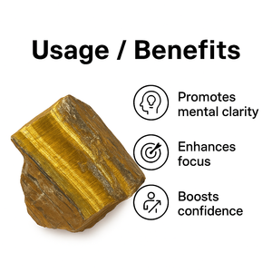 Pierre brute naturelle œil de tigre en vrac, haute qualité, 1-3 pouces, jaune-brun, pour la fabrication de bijoux, projets de lapidaire, cristal poli - Product Image 3