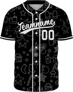 ชุดเบสบอลระบายอากาศได้ดีชุดทีมเบสบอลดีไซน์คริสต์มาส - Product Image 2