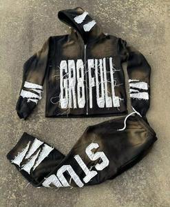 Fabricants personnalisés Survêtements de jogging Survêtements unisexes Ensembles sweat à capuche et pantalon de survêtement pour hommes Survêtement de sport - Product Image 4