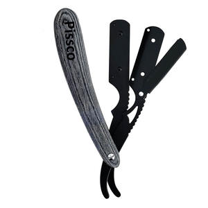 Navaja de Afeitar Recta de Acero Inoxidable, Plegable, con Filo Recto, Navaja de Barbero, con Logotipo Personalizado - Product Image 3