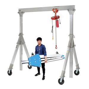 Grúa Pórtico Plegable de Aluminio de Una Tonelada, Grúa Pórtico de Aluminio Ligera de 0.5 Toneladas, Ajustable y Portátil - Product Image 2