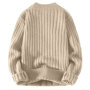 2023-2024, suéter informal de moda para hombre, suéter para hombre, suéter de manga larga con cuello redondo, suéteres ajustados cálidos, ropa para hombre - Product Image 2