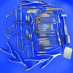 Juego de instrumentos quirúrgicos manuales de 73 piezas, kit de cirugía plástica y nasal, herramientas de rinoplastia y reconstrucción con certificación CE - Product Image 1