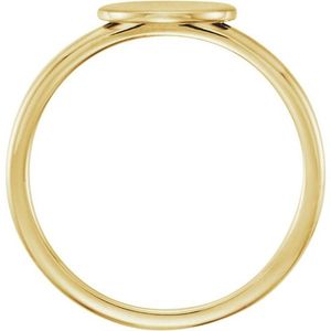 Be Posh Stylish Inlay Signet <b>Ring</b> 18K Gold & Rhodium Plated Tarnish Free Blank for Engraving Fashionable Gift Idea - Product Image 2