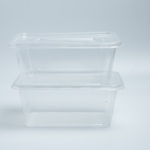 Contenants alimentaires en plastique jetables rectangulaires avec couvercles 550ml 650ml 750ml 1000ml Boîtes à lunch à emporter Boîtes de rangement alimentaire - Product Image 3