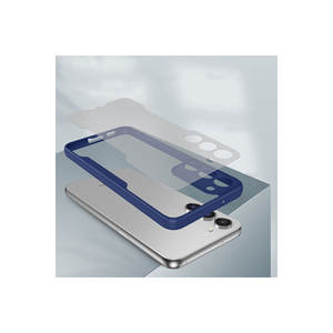 Coque de téléphone en silicone premium ASMA Parfe Series pour Samsung Galaxy S23, antichoc, protection intégrale, noire, style élégant et tendance - Product Image 2