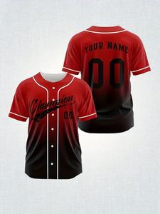 Meilleur Prix de Qualité pour Hommes Maillot de Baseball Vente en Gros Adulte Impression Maillot de Baseball Ensemble de Garçons de Mode en Cuir Noir Maillots de Baseball - Product Image 4