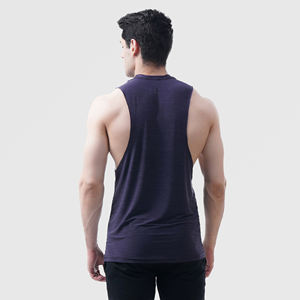 Vente en gros de musculation musculation fitness chemises de gymnastique athlétique solide dos nageur vêtements de sport débardeur hommes - Product Image 4