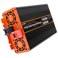 Convertisseur Onduleur Monophasé à Onde Sinusoïdale Pure HOULI 3000W DC 12V/24V/48V vers AC 220V 50/60Hz pour Appareils Domestiques, Voitures et Véhicules Récréatifs