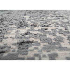 Alfombras de Lana y Seda Anudadas a Mano del Lejano Oriente, Skrt-814(Micv), Tono Azul, Medallón Rectangular, Diseño Abstracto para el Hogar, Dormitorio de Adolescentes - Product Image 3