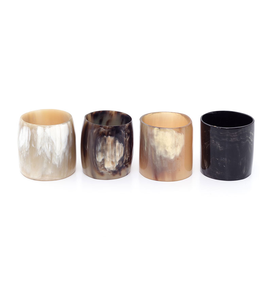 Elegantes Anillos para Servilletas de Cuerno Hechos a Mano con Acabado Pulido, Ecológicos, en Color Natural, Personalizables, Diseño Moderno y Clásico - Product Image 5