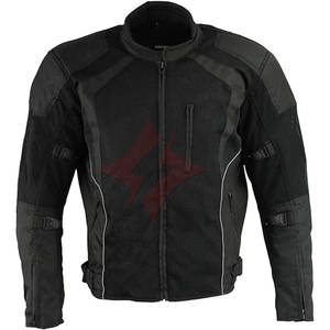 Chaqueta de Motocicleta Unisex FLASH GEAR, Transpirable, de Poliéster/Cuero, con Malla Protectora, Mangas Completas, Color y Logotipo Personalizables para Todos - Product Image 4