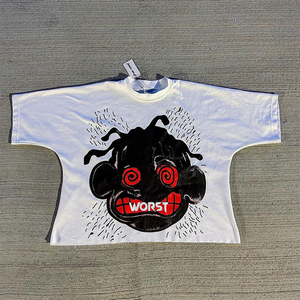 T-shirt d'été 100 % coton pour homme, coupe classique, anti-boulochage, sérigraphie personnalisée, logo OEM, faible MOQ 2025 - Product Image 1