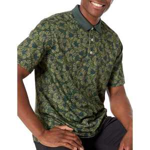 Vente en gros de polos de golf pour hommes avec logo personnalisé, nouveau design, 85% polyester, 15% élasthanne, séchage rapide, respirant, haute qualité - Product Image 3