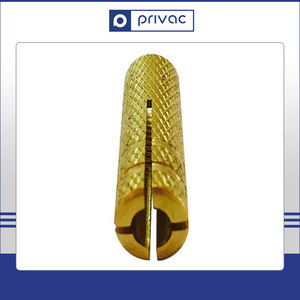 Excellente qualité corps moleté cuivre laiton goutte dans l'ancrage M6 pour la construction de bâtiments du fournisseur indien - Product Image 3