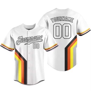 Wholesale Price Best Quality Adults Baseball Jersey Front Custom <b>Stitched</b> Name Number Team Style Embroidered Your Own Style - Product Image 2
