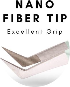 Pince à épiler professionnelle pour extensions de cils, revêtement poudré, pointe ultra-fine, outil d'isolation pour volume russe, service OEM - Product Image 3