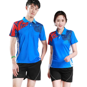 Unisex Quick Dry 100% Polyester Custom <b>Badminton</b> & Tennis Running Sports Shorts Uniform Sets - Product Image 1
