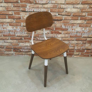 เฟอร์นิเจอร์ร้านอาหาร GCFGC35-โซฟาไม้มีพนักพิงสำหรับใช้ในร้านกาแฟ - Product Image 2