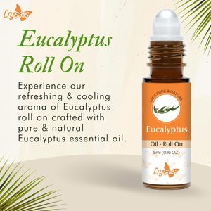 น้ำมันหอมระเหยม้วนยูคาลิปตัสบริสุทธิ์และเป็นธรรมชาติขนาด5มล. สำหรับผม0.16 - Product Image 3
