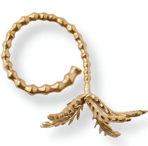 Best Selling Luxury Metal <b>Gold</b> Leaf Napkin Rings <b>Kitchen</b> Tabletop Decoration <b>Accessories</b> - Product Image 3