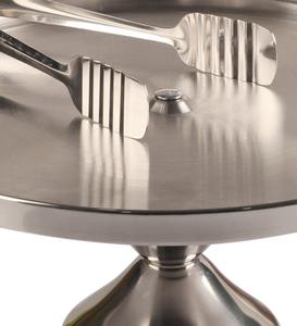stainless steel cake stand modern cake stand dessert pedestal stand metal cake stand with tongs minimalist cake display - Product Image 3