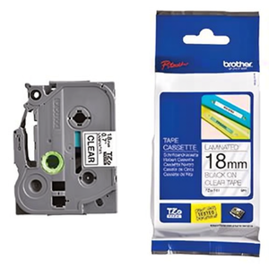 Cinta Adhesiva para Oficina Brother P-touch TZe-141, 18 mm x 8 m (Ancho x Largo), Transparente, Negra - Product Image 2