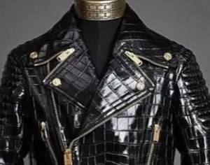 เสื้อแจ็คเก็ตหนังผู้ชายราคาถูก สำหรับฤดูหนาว ระบายอากาศได้ดี เป็นมิตรกับสิ่งแวดล้อม กันลม ปรับแต่งได้เต็มที่ น้ำหนักเบา สวมใส่สบาย สไตล์ลำลอง - Product Image 5