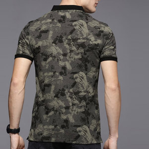 Camiseta Polo Premium de 220 g/m² con Camuflaje Oliva para Hombre, Estilo Urbano y Táctico - Product Image 2