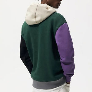 Pull à capuche thermique pour hommes 100% coton éponge française broderie de logo personnalisé confortable taille régulière Long hiver vente en gros - Product Image 2