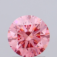 Laboratuvarda Yetiştirilmiş CVD Elmas Karışımı Canlı Pembe Fantazi Renk 1 Karat Brillant Kesim EX Kalite 10/10 Sertlik Etik Taş Nişan Yüzüğü