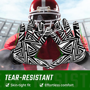 Guantes receptores de fútbol americano de calidad superior para jóvenes y adultos para deportes de alta tendencia - Product Image 4