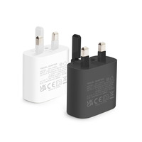 Penjualan Pabrik HNT Pengisi Daya Dinding Cepat 25W USB C PD PPS Colokan US/EU/UK/AU Tipe C Adaptor Perjalanan untuk Seri Samsung
