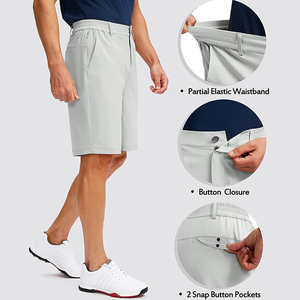 Nueva alta calidad 90% poliéster 10% Spandex personalizar hombres pantalones cortos de Golf Jogger pantalones cortos deportivos ligeros con bolsillos al por mayor - Product Image 4