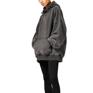 Sudadera con Capucha Extra Grande para Hombre, Lavado Ácido, con Logotipo Personalizado, Transpirable, Premium, con Cuello de Capucha Cómodo - Product Image 6