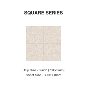 Fullbody 73mm Butter <b>Mosaic</b> Tile | Porcelain Ceramic Square Tile for Wall Floor Interior Exterior Design - Product Image 2