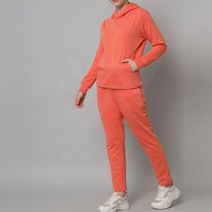 Nouveau design élégant de survêtements pour femmes avec logo personnalisé ensemble de 2 pièces vêtements d'entraînement respirant femmes pull survêtement - Product Image 4