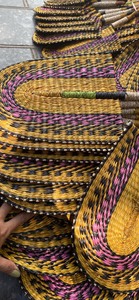 พัดลมมือถือจากหญ้าทะเลแบบถักอย่างมีศิลปะสำหรับพื้นที่ระบายความร้อนงานเลี้ยงงานแต่งงานและสายลมประจำวันจากเวียดนาม - Product Image 5