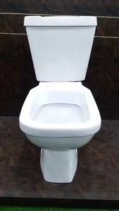 Inodoros de baño de porcelana Artículos sanitarios: Lavabo de cerámica de dos piezas Armario de agua acoplado cerrado WC bi-bloque con tanque de cisterna - Product Image 6