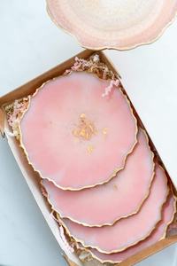 ที่รองแก้วชาเรซิ่นทรงกลม ผิวมันวาว สำหรับงานจัดเลี้ยงในครัว ใช้รองแก้วน้ำ แก้วเบียร์ - Product Image 3