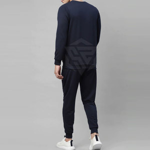 Conjunto Deportivo Personalizado para Hombre, Talla Grande, Informal, 100% Algodón, Felpa, Diseño Sólido, Dos Piezas, Transpirable, Secado Rápido, Invierno - Product Image 3