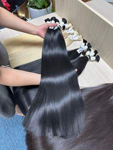 Extensión de cabello de doble estirado 100% cabello humano natural materia prima estilo ondulado número de modelo cabello a granel - Product Image 4